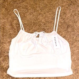 White crop top. *NEVER WORN*
